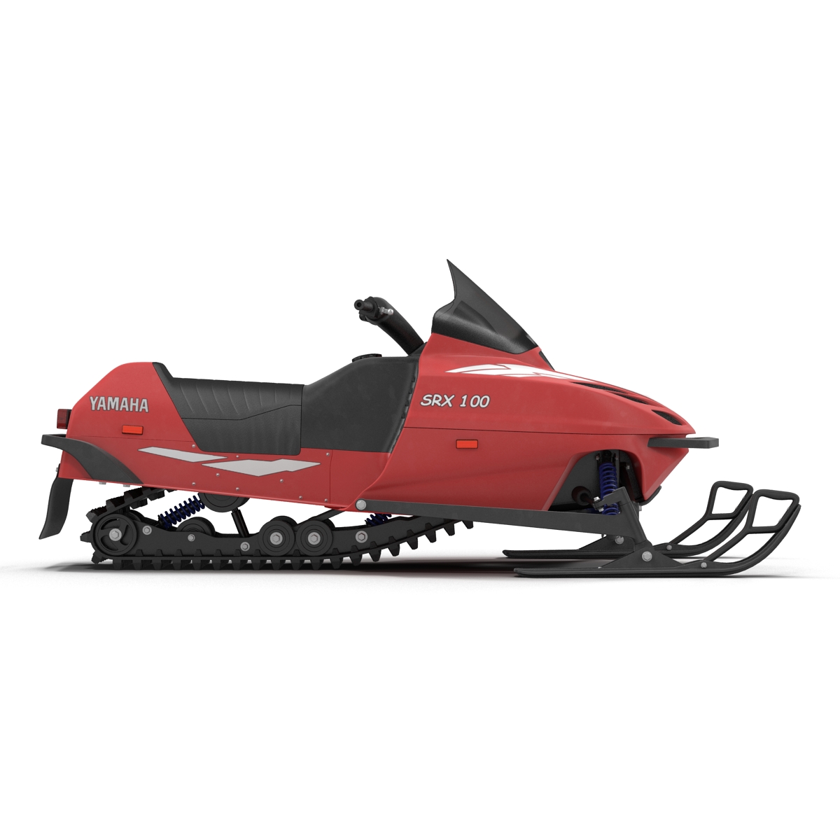 Snowmobile Yamaha Rigged 3D model