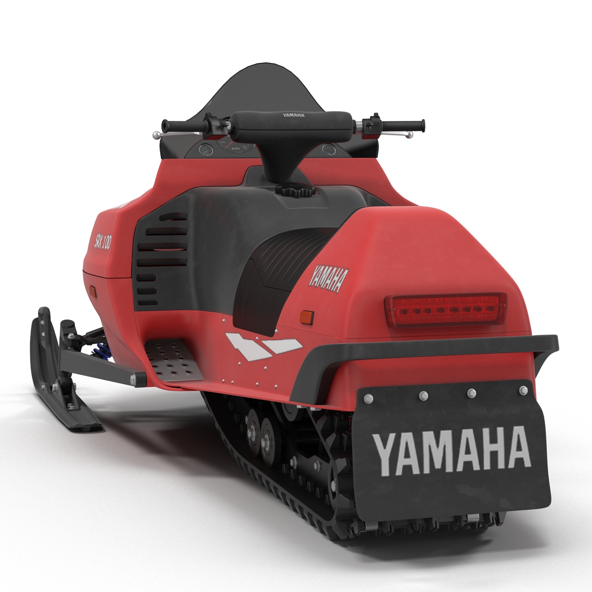 Snowmobile Yamaha Rigged 3D model