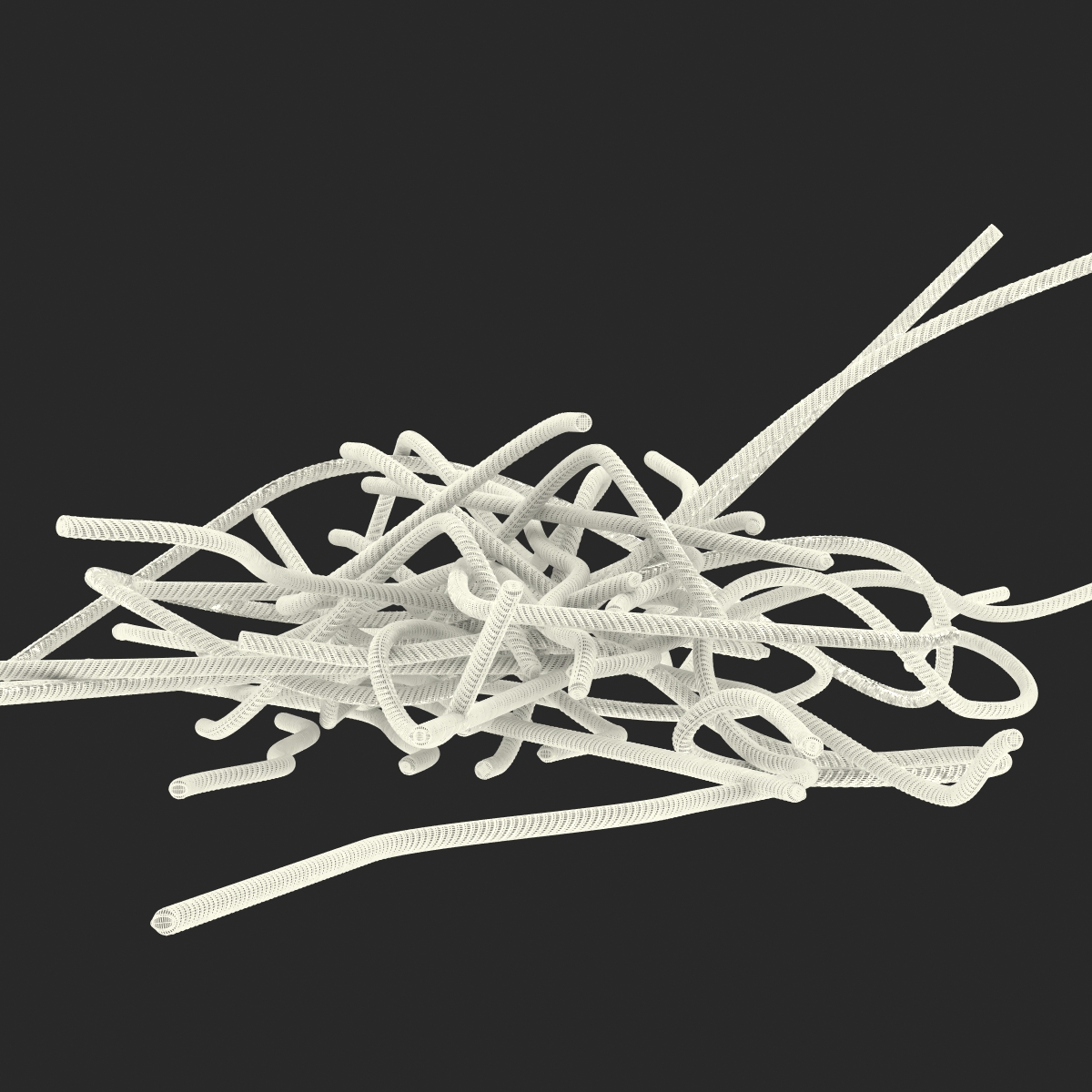 3D model Messy Pile of Rusty Rebar