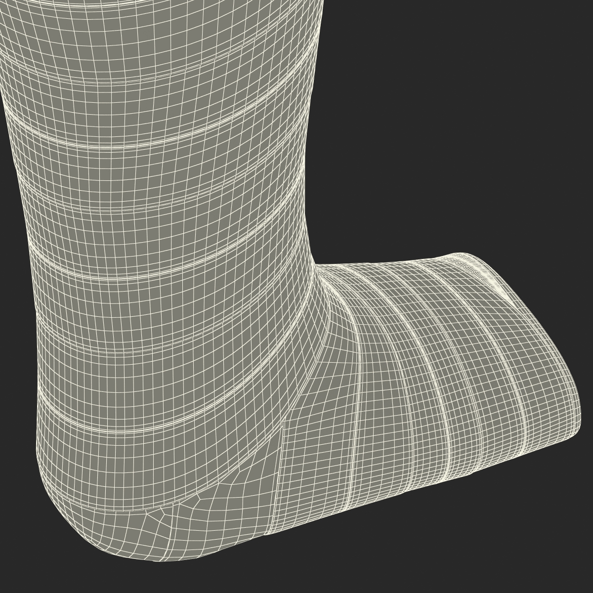 Orthopedic Cast Leg 3D model