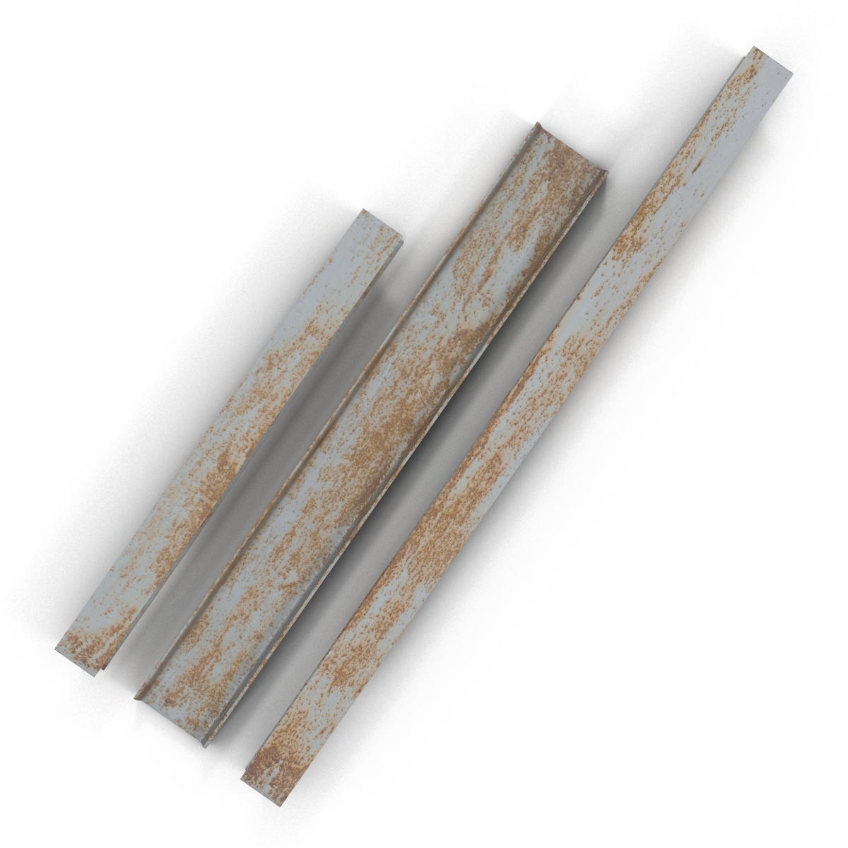 Iron Beams Set 3D model