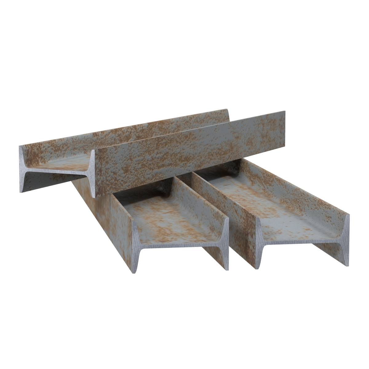 Iron Beams Set 3D model