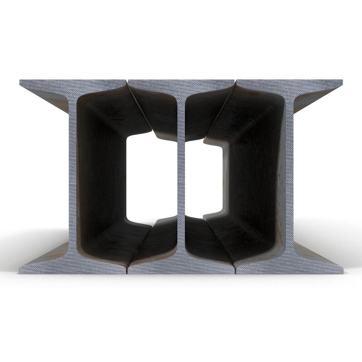 Iron Beams Set 3D model