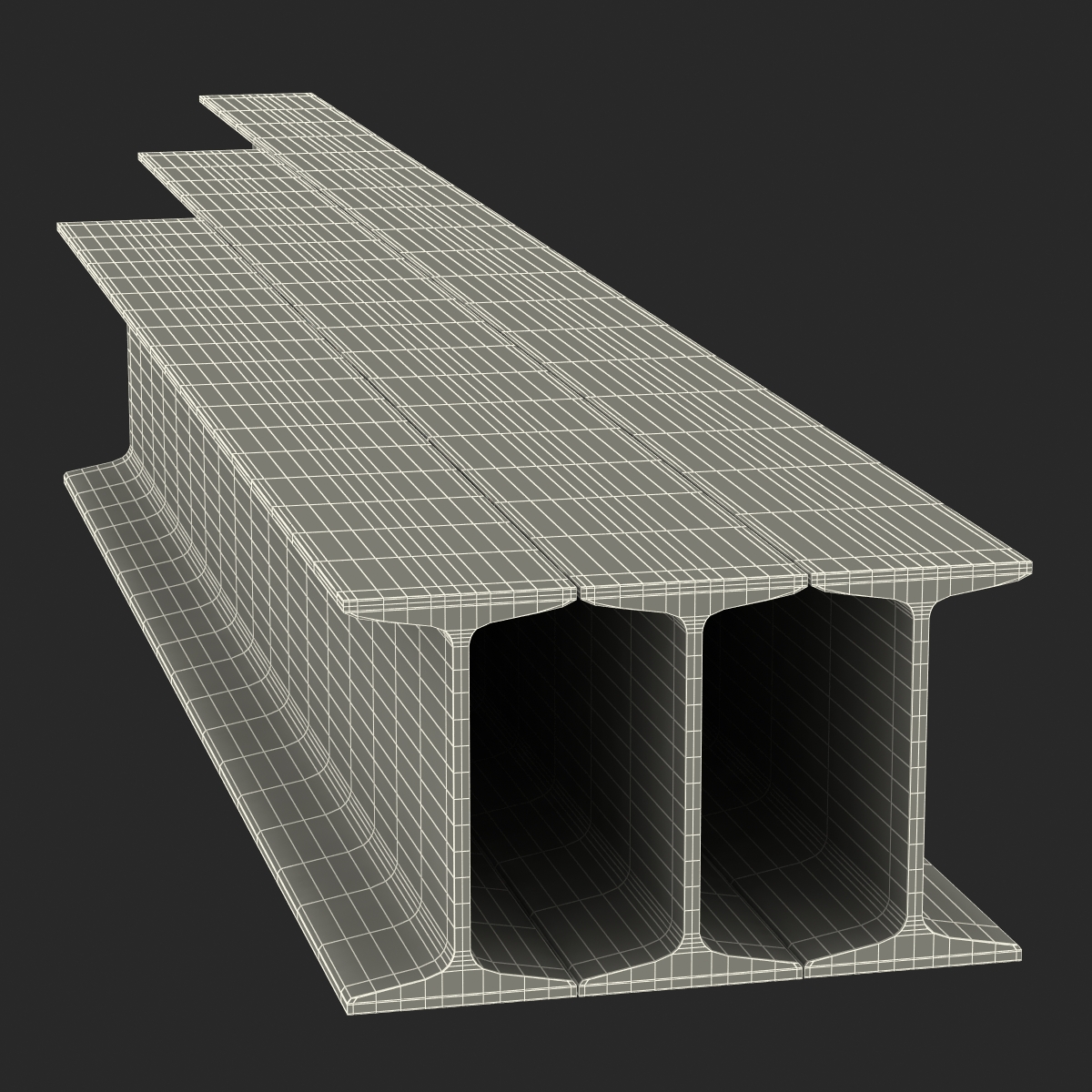 Iron Beams Set 3D model