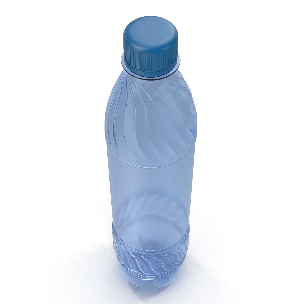 3D model Plastic Water Bottle Blue