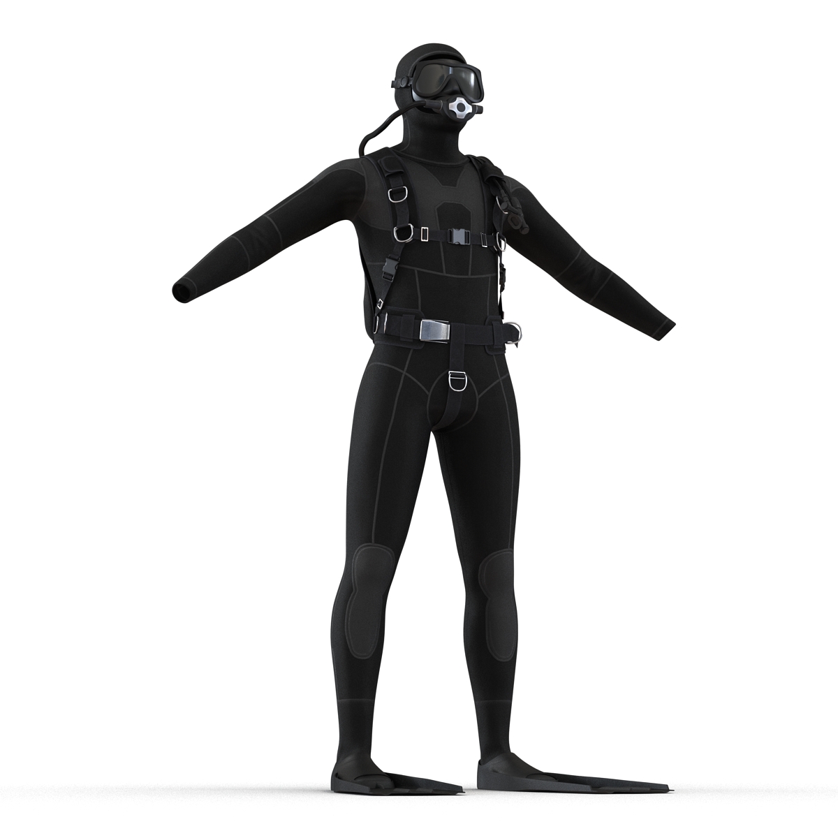 Scuba Diving Equipment 3D