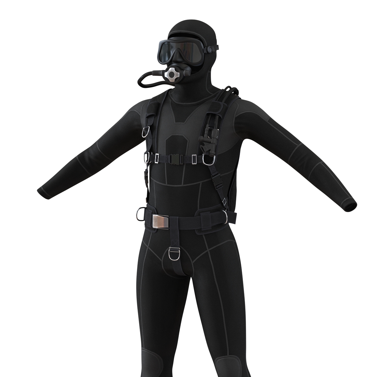 Scuba Diving Equipment 3D