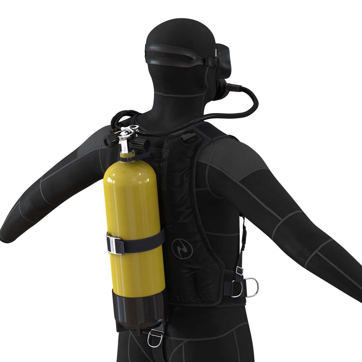 Scuba Diving Equipment 3D