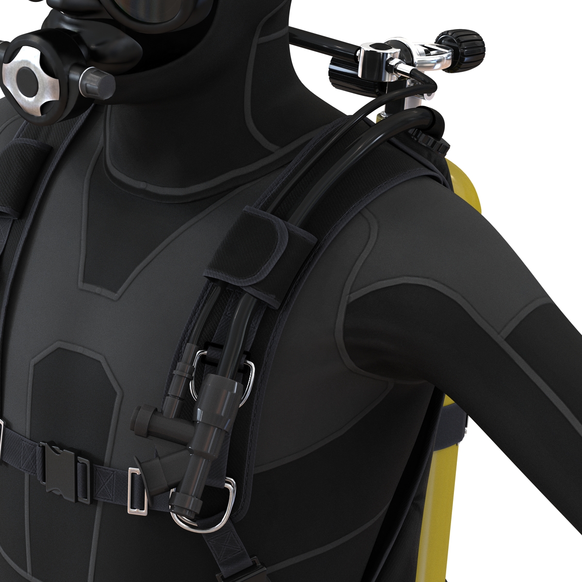 Scuba Diving Equipment 3D