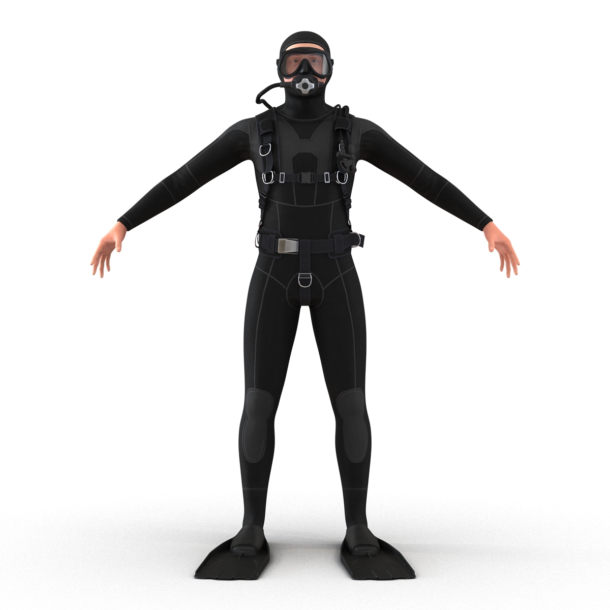 Diver 3D model