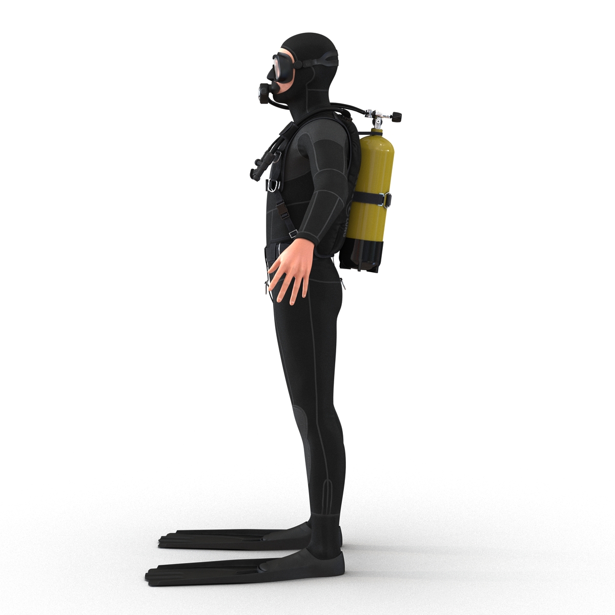 Diver 3D model