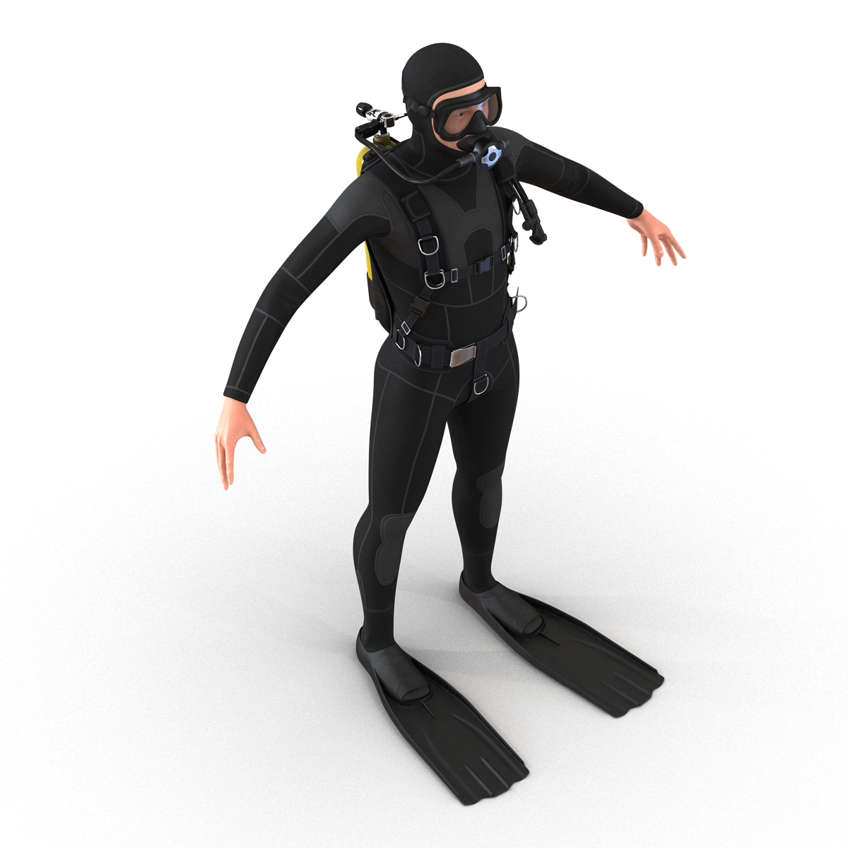 Diver 3D model