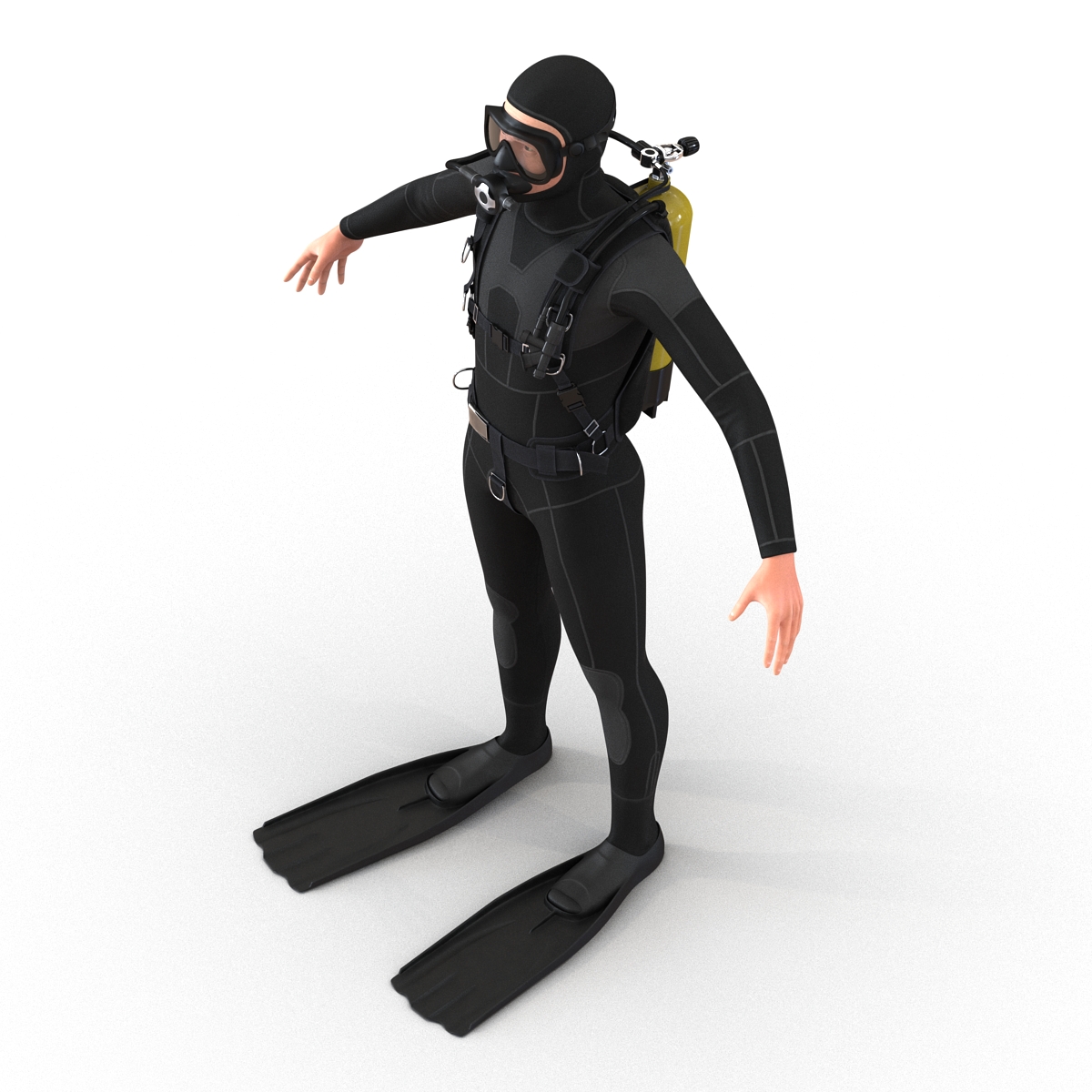 Diver 3D model