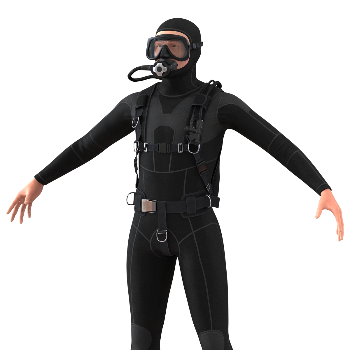 Diver 3D model