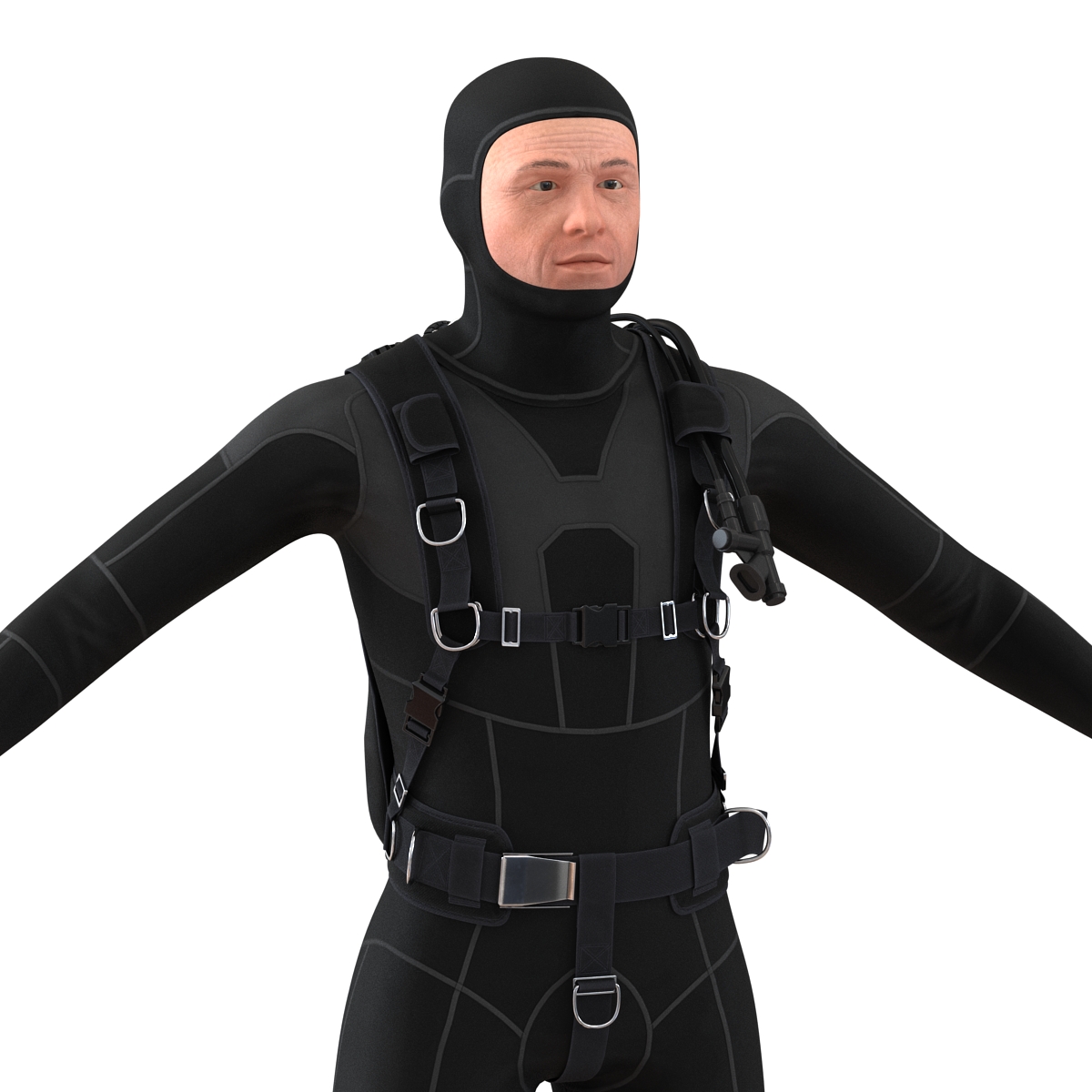 Diver 3D model