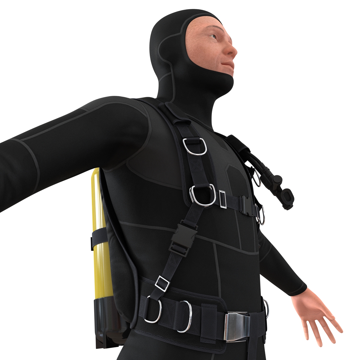 Diver 3D model