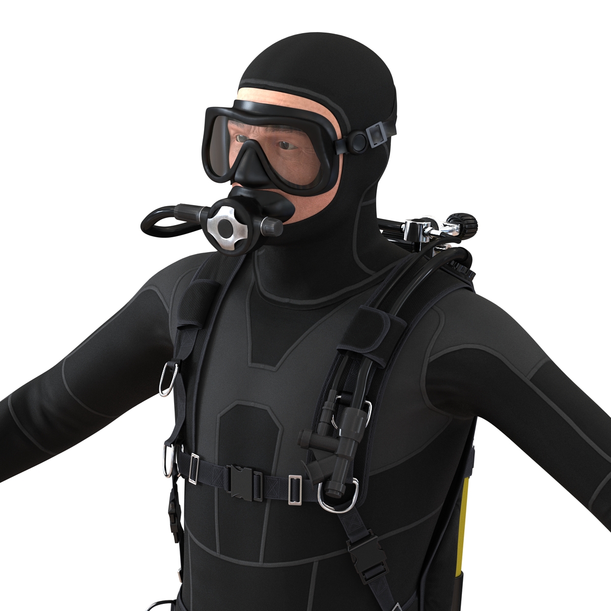 Diver 3D model