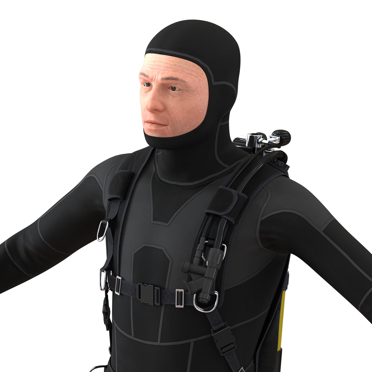 Diver 3D model