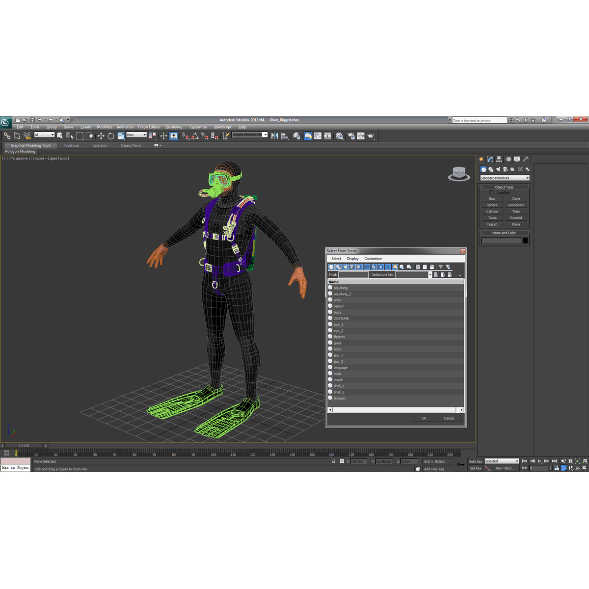 Diver 3D model