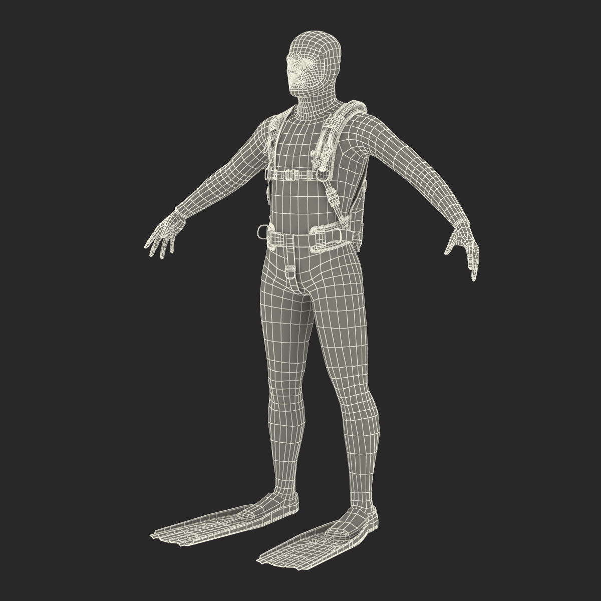 Diver 3D model