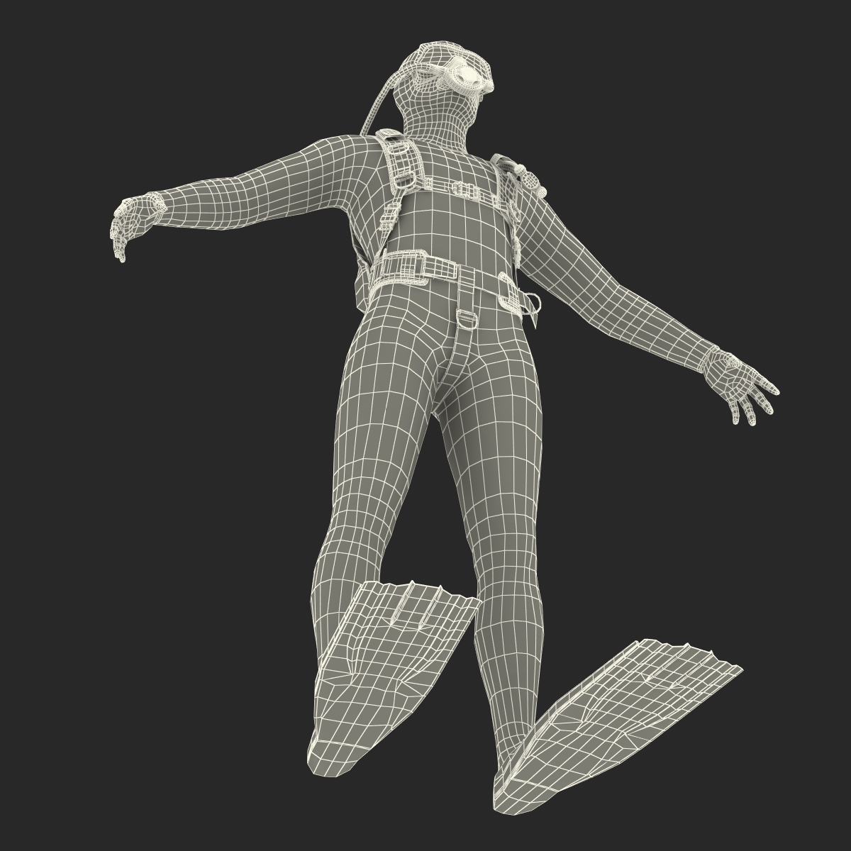 Diver 3D model