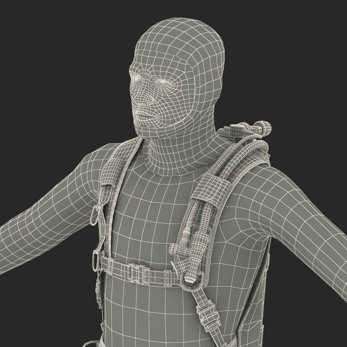 Diver 3D model