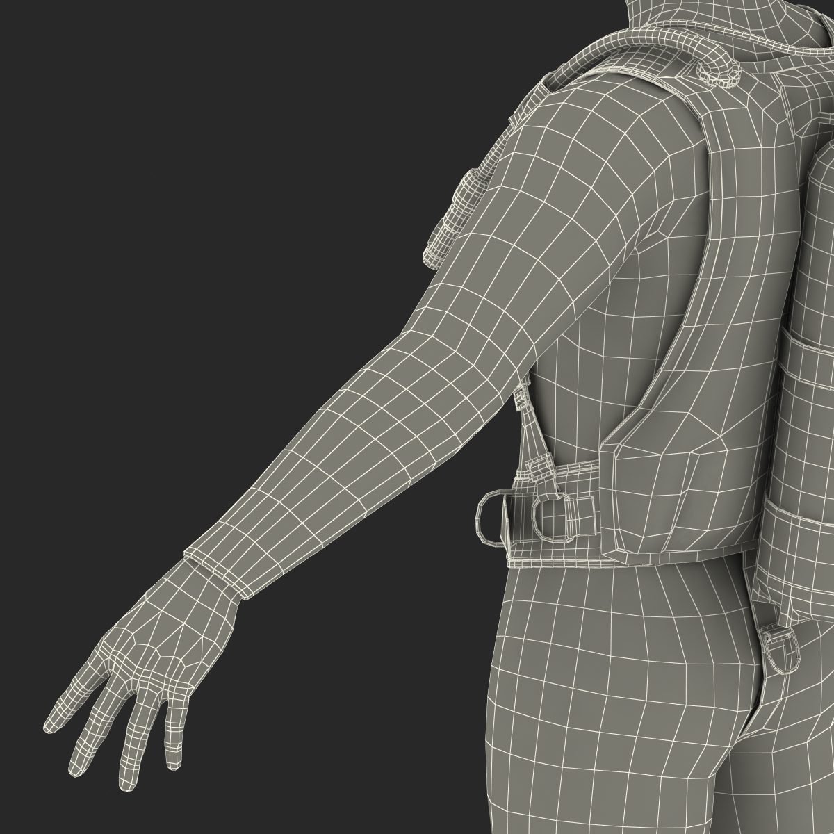 Diver 3D model