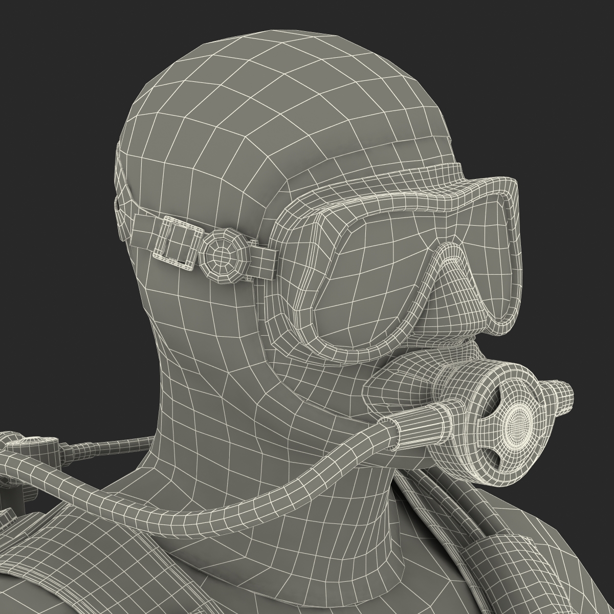 Diver 3D model