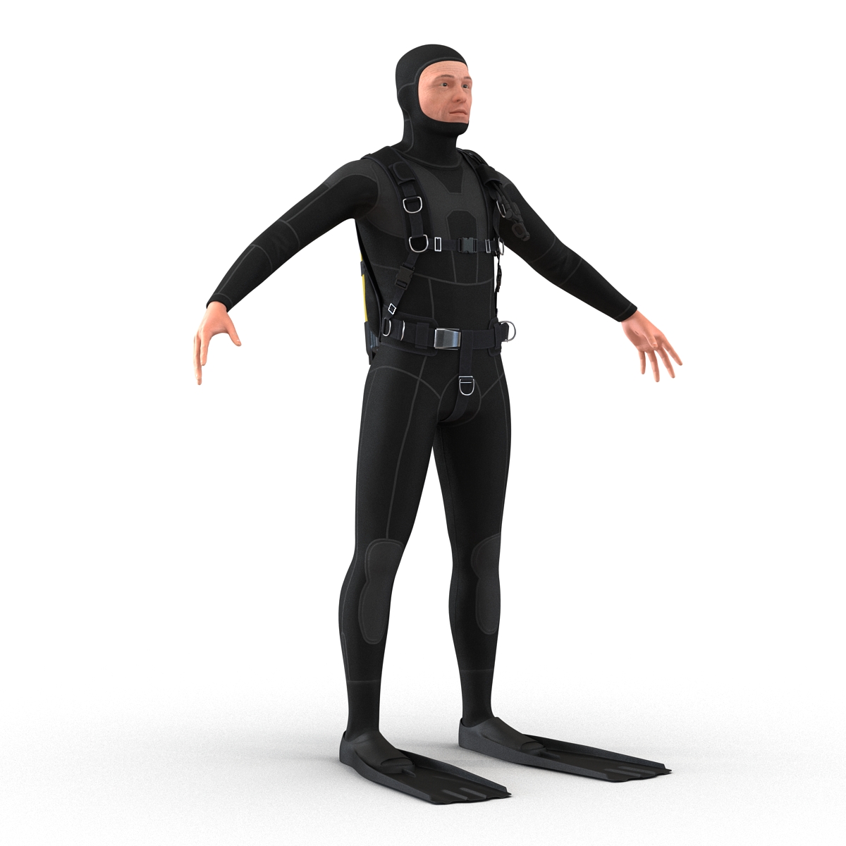 Diver Rigged 3D