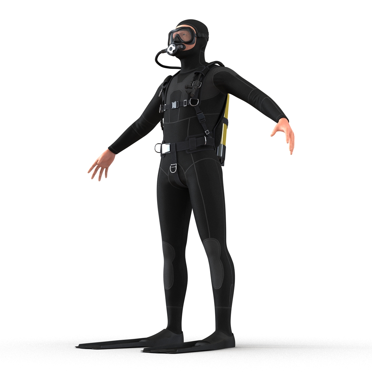 Diver Rigged 3D