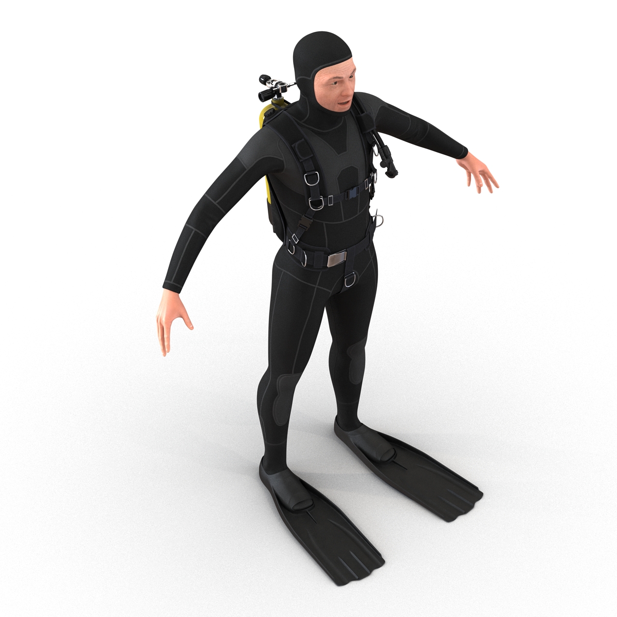 Diver Rigged 3D