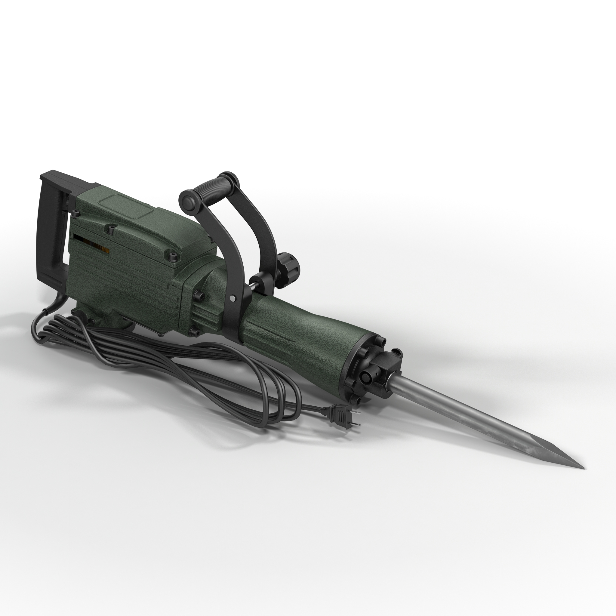 3D Electric Demolition Jack Hammer 3 model