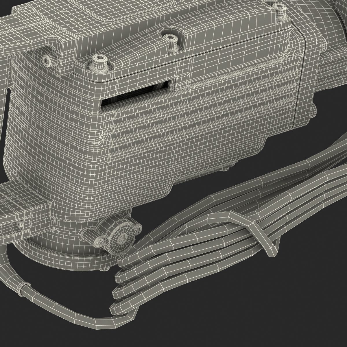 3D Electric Demolition Jack Hammer 3 model