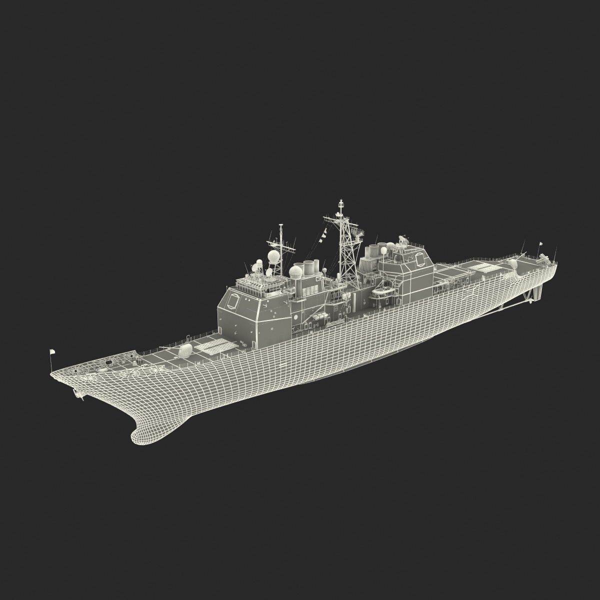 Ticonderoga Class Cruiser Anzio CG 68 3D