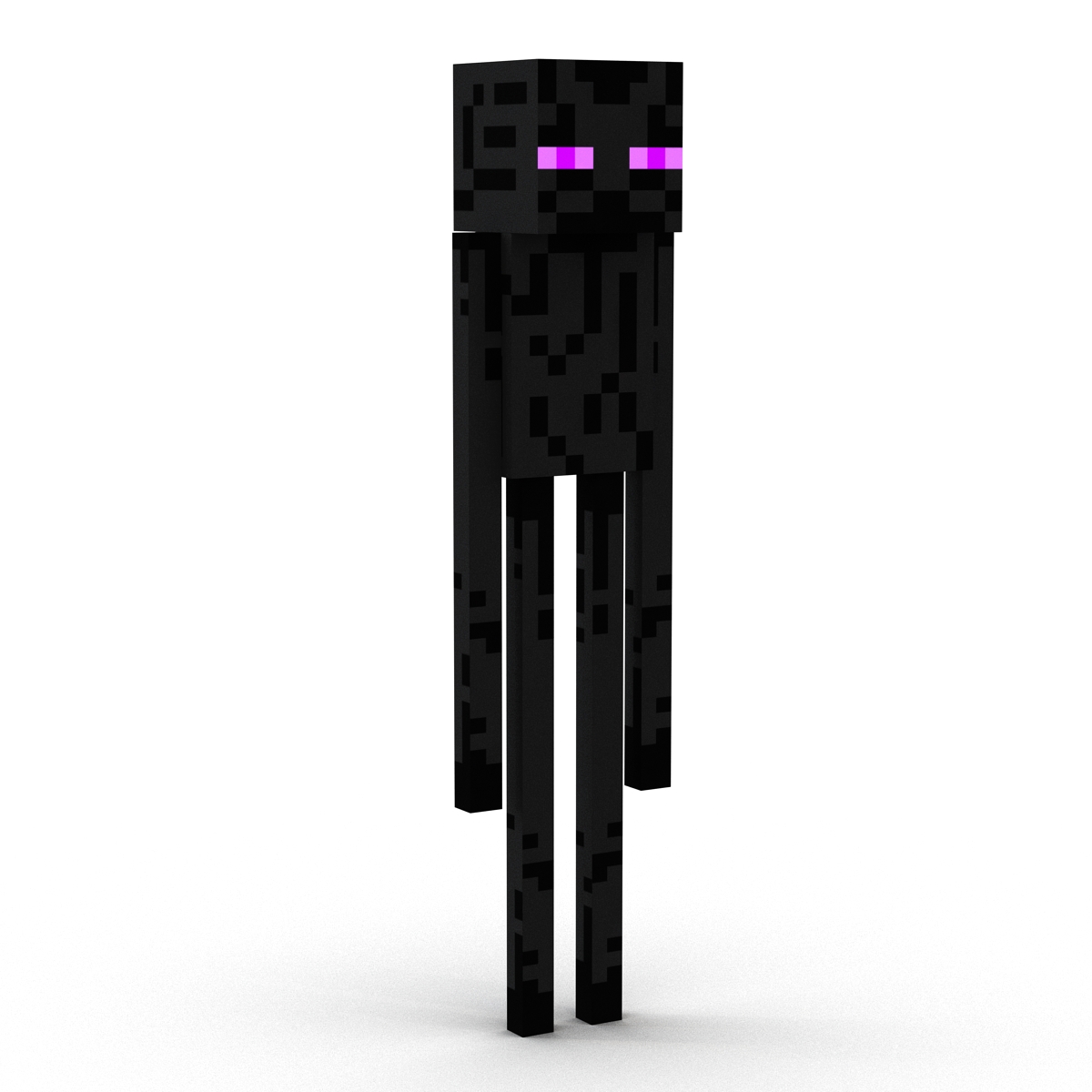 3D model Minecraft EnderMan Rigged