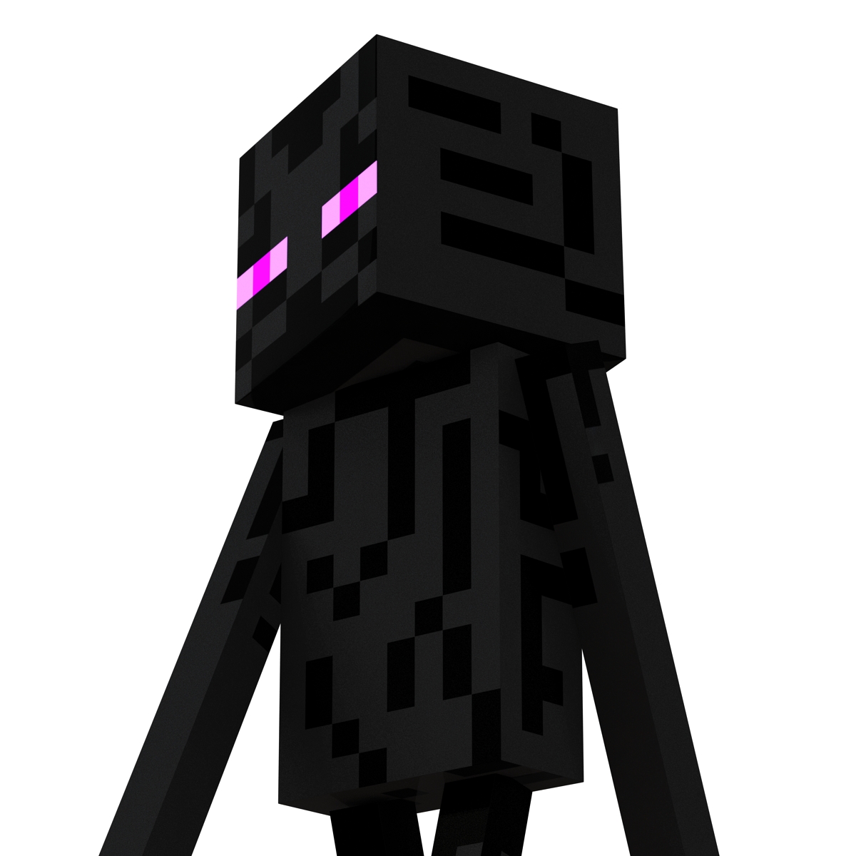 3D model Minecraft EnderMan Rigged