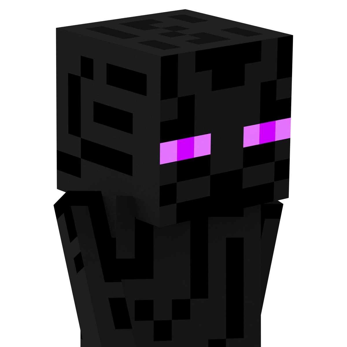 3D model Minecraft EnderMan Rigged