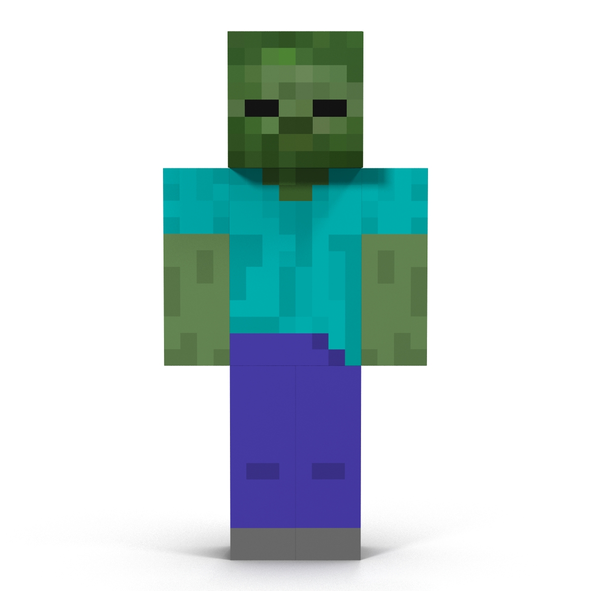 3D Minecraft Zombie