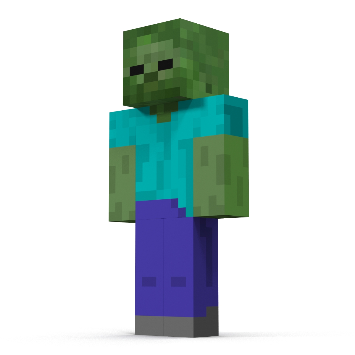 3D Minecraft Zombie