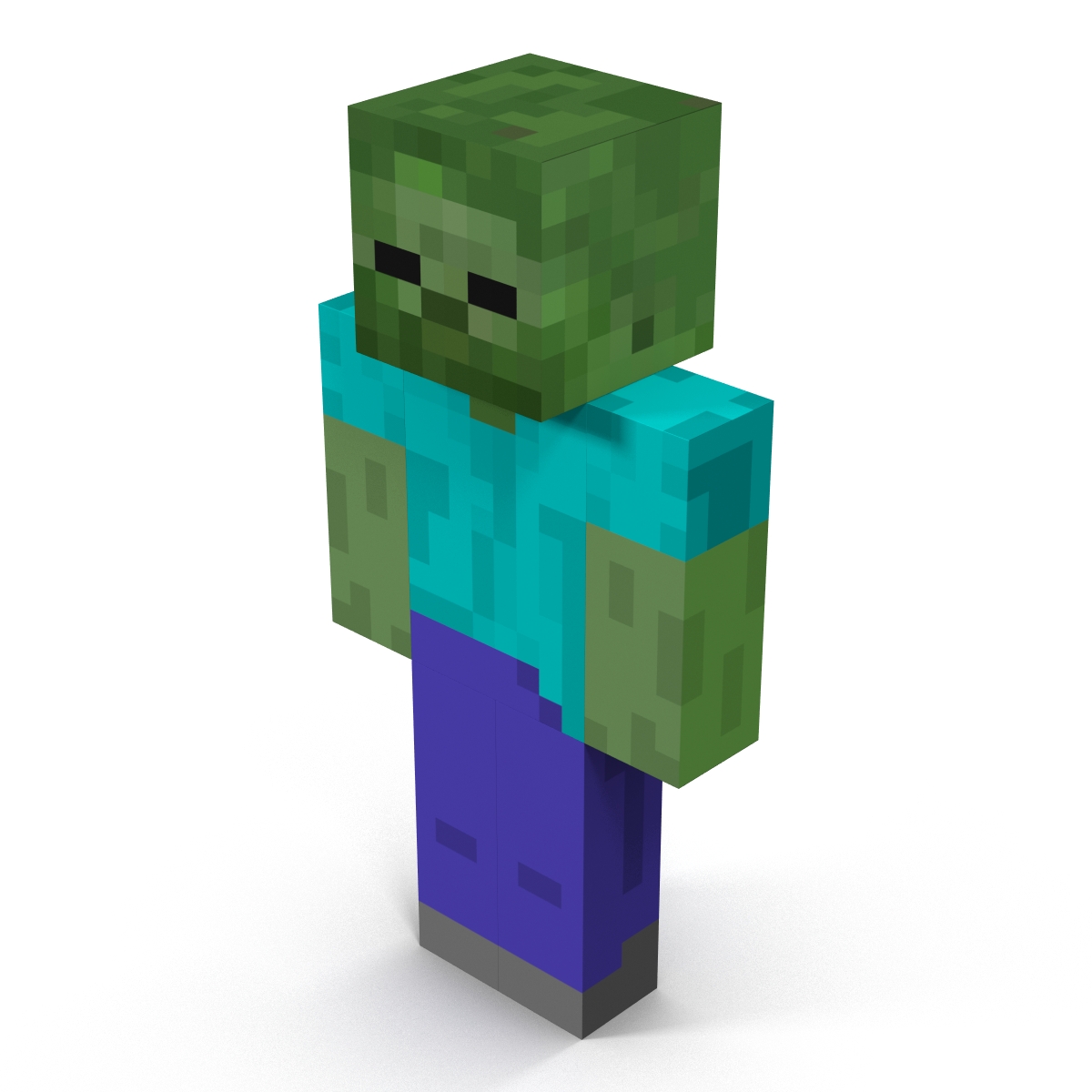 3D Minecraft Zombie