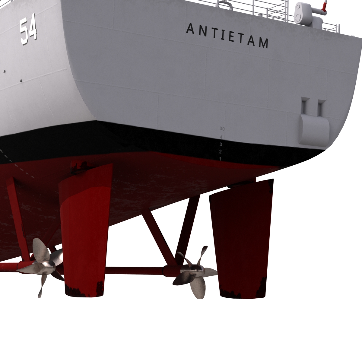 3D model Ticonderoga Class Cruiser Antietam CG 54