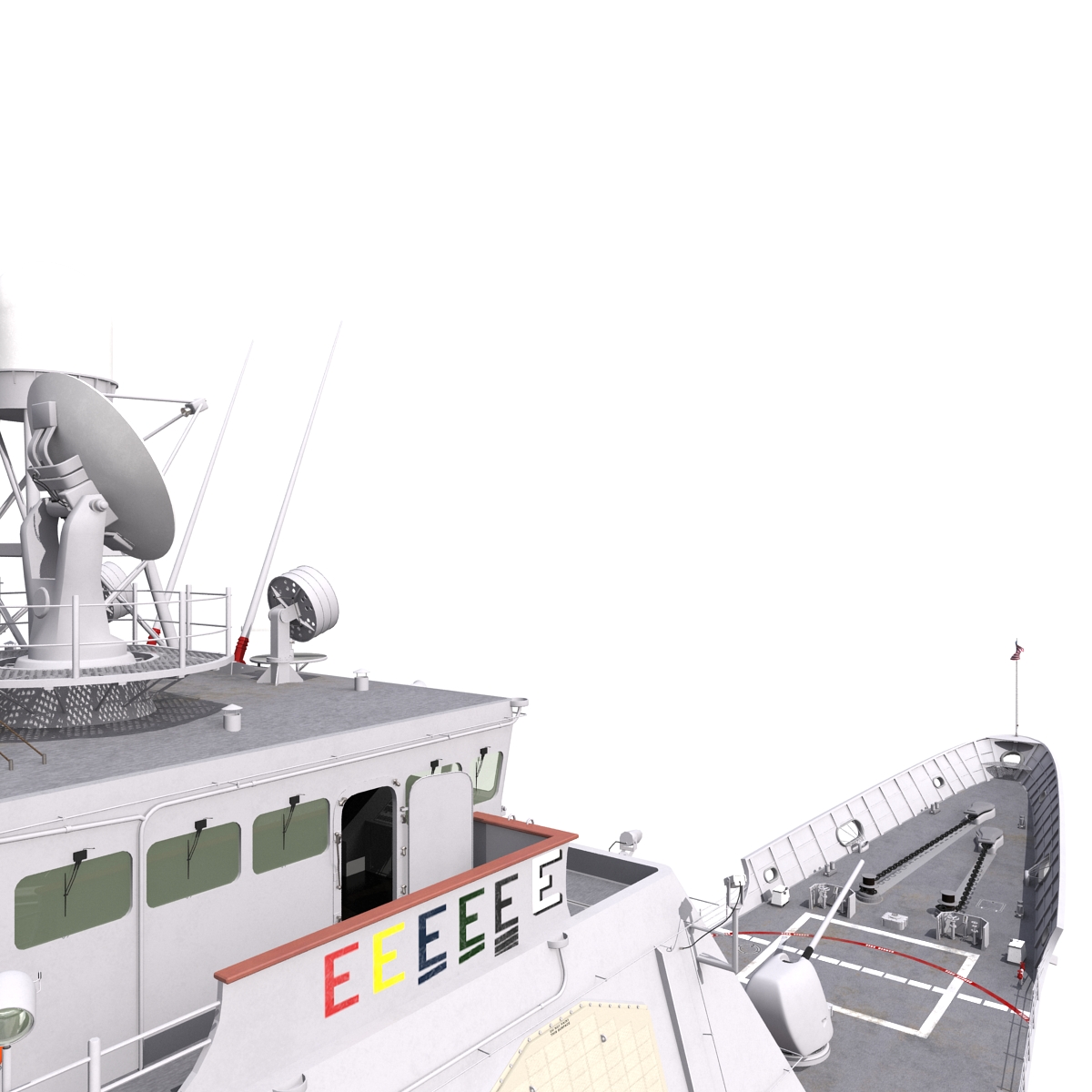 3D Ticonderoga Class Cruiser Bunker Hill CG 52 model