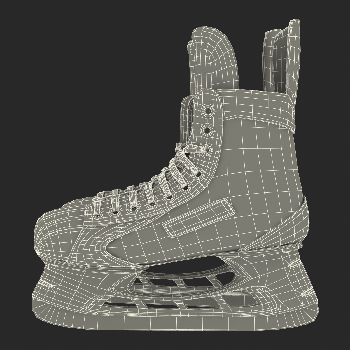 Hockey Skates Bauer 3D model