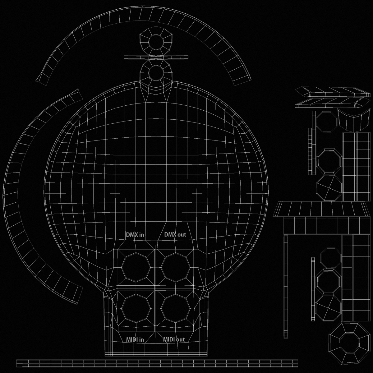 Fresnel Strand LED Light Generic 3D