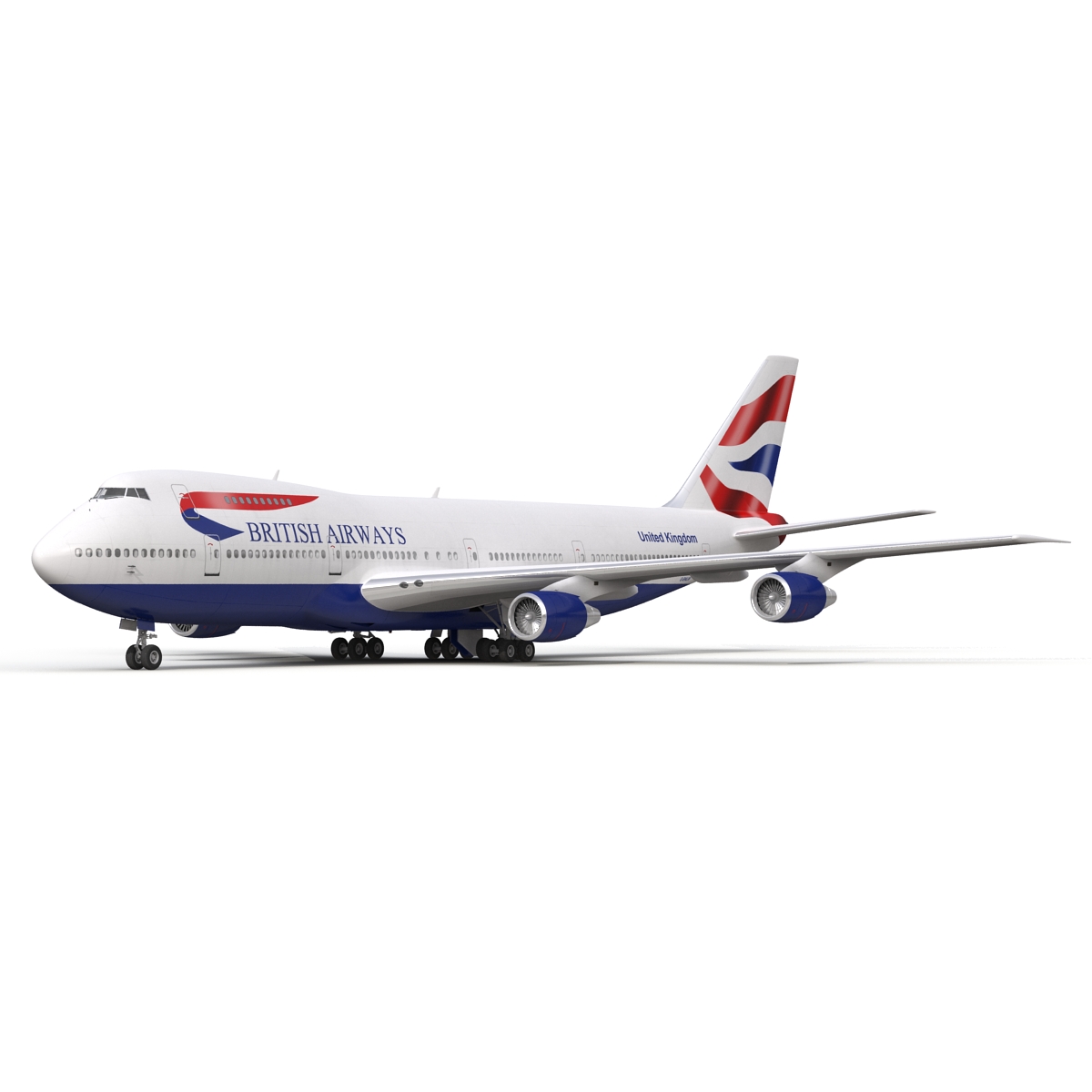 3D Boeing 747 200B British Airways