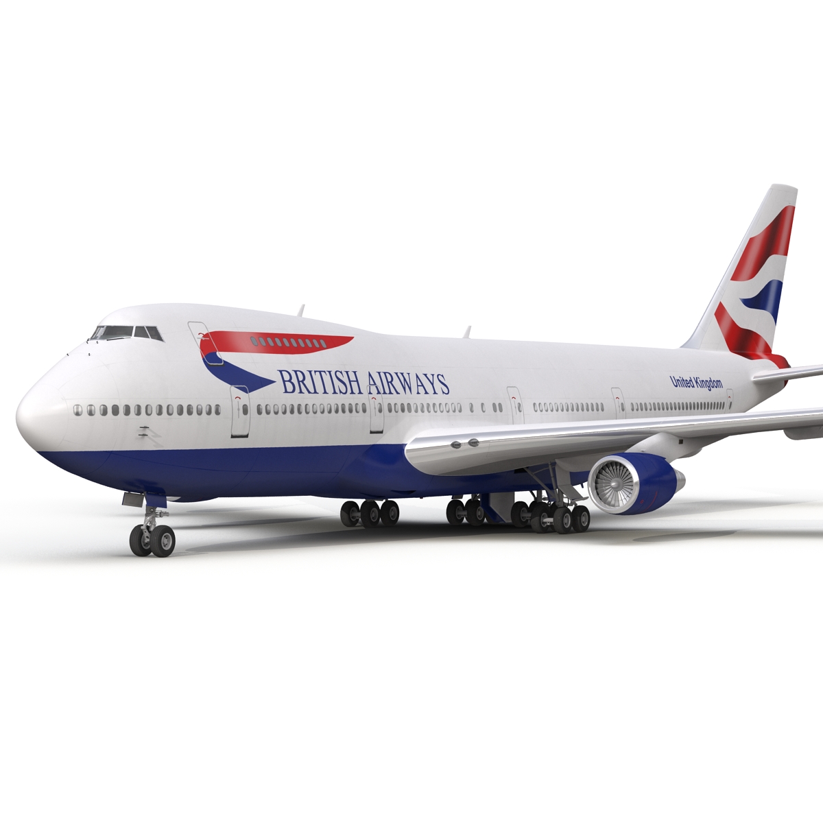 3D Boeing 747 200B British Airways