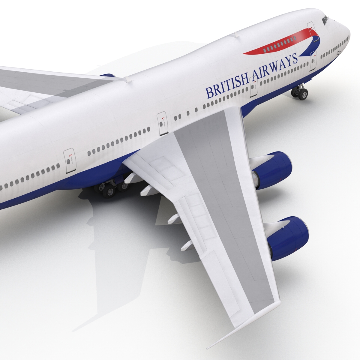 3D Boeing 747 200B British Airways