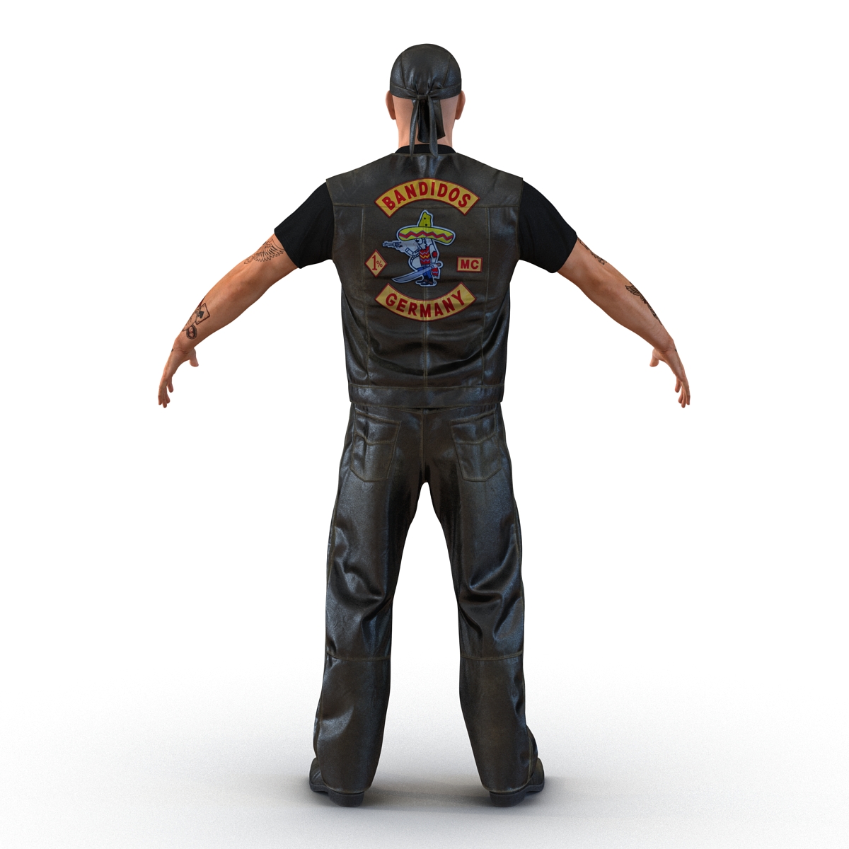 Biker Man 3D model