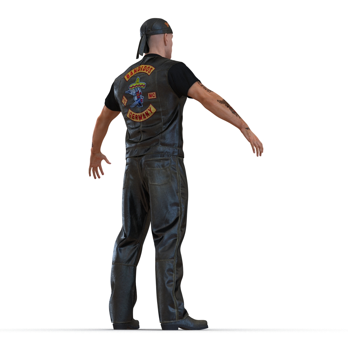 Biker Man 3D model