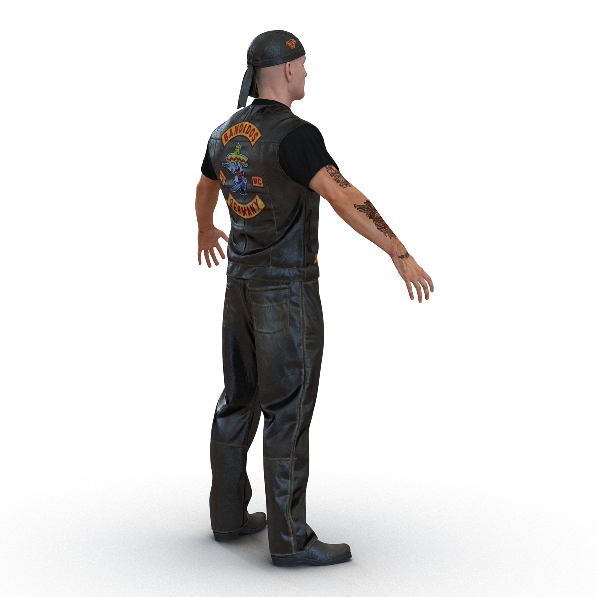 Biker Man 3D model